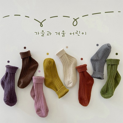 Chaussettes pour enfants chaussettes molletonnées et épaissies