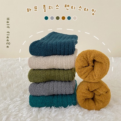Chaussettes pour enfants Chaussettes chaudes épaissies à moitié velours