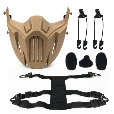 Masque de protection Zlang demi-visage TPR matériau très respirant