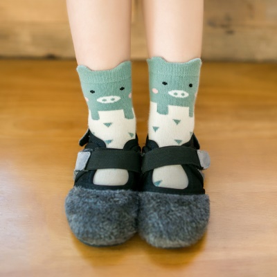 Chaussettes pour enfants à rayures de coton