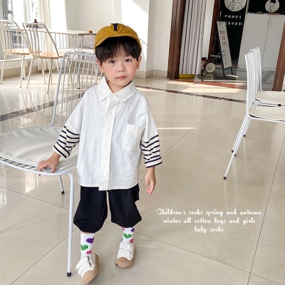 Chaussettes pour enfants Chaussettes en coton smiley Chaussettes de sport