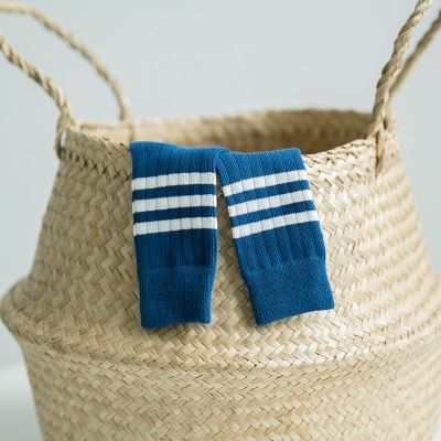Chaussettes pour enfants en coton peigné couleur peignée confortable et respirant