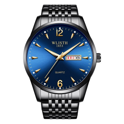 Montre à quartz pour hommes lumineuse et imperméable