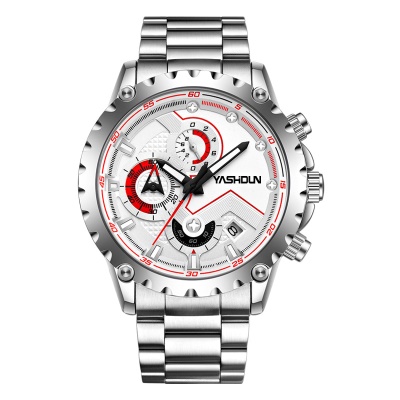 YASHIDUN montre calendrier lunette engrenage lumineux