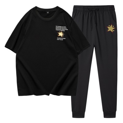 Ensemble de sport pour hommes shorts à manches courtes deux pièces