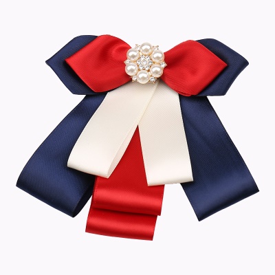 Nœud papillon/arc de soie de polyester décoratif avec des fleurs de tête pour femmes