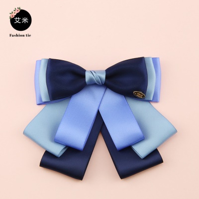 noeud papillon/tête fleur de réglage avec perle décorative bleu