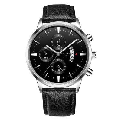 Montres pour les hommes petite montre à quartz imperméable à trois aiguilles