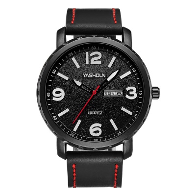 YASHIDUN montre double calendrier ceinture chiffres arabes