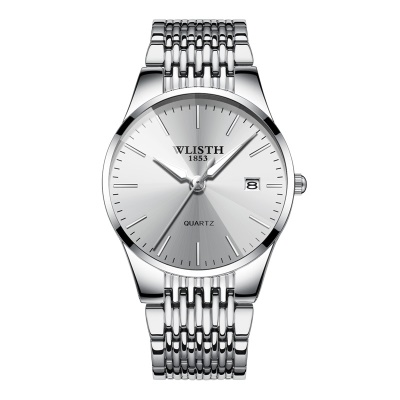 WLISTH montre hommes  calendrier fenêtre lumineuse aiguilles losange miroir