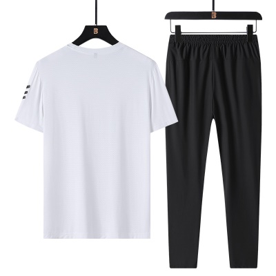 T-shirt deux pièces Ice Silk Nine Pants pour hommes
