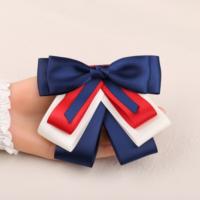 noeud papillon/fleur de tête de la couleur de la couleur arc ruban de réglage arrière/broche