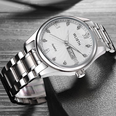 WLISTH montres pour hommes double pression Butterfly Butterfly calendrier semaine lumineuse