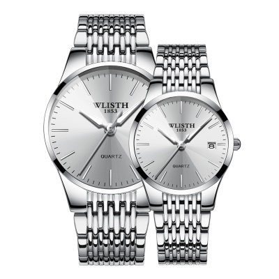 WLISTH montre hommes  calendrier fenêtre lumineuse aiguilles losange miroir