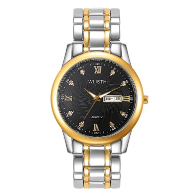 WLISTH Montres hommes Dimanche Calendrier Chiffres Romains Alliage