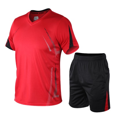 Ensemble décontracté pour hommes loose short respirant à manches courtes