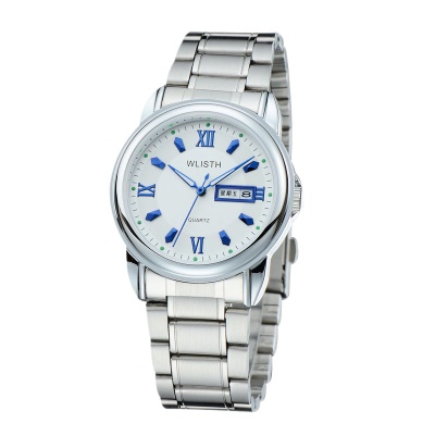 WLISTH montres pour hommes double calendrier boucle déployante lumineuse