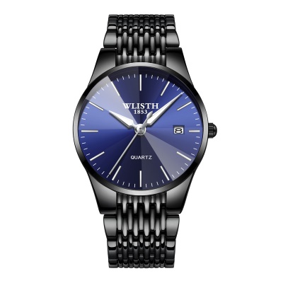 WLISTH montres hommes avec  calendrier lumineux aiguilles losange miroir