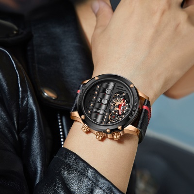 AKDPN montres pour hommes creux conception lumineuse affichage étanche