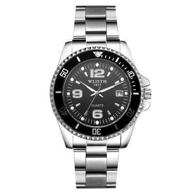 WLISTH montres pour hommes bracelet en acier/bracelet en cuir cadran spirale lumineux