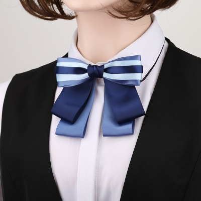 noeud papillon/tête fleur bleu socket de réglage avec perles
