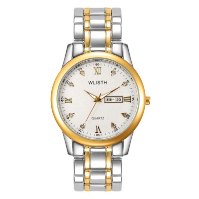 WLISTH Montres hommes Dimanche Calendrier Chiffres Romains Alliage