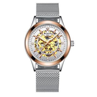 WLISTH montres pour hommes entièrement automatique mécanique imperméable à l'eau