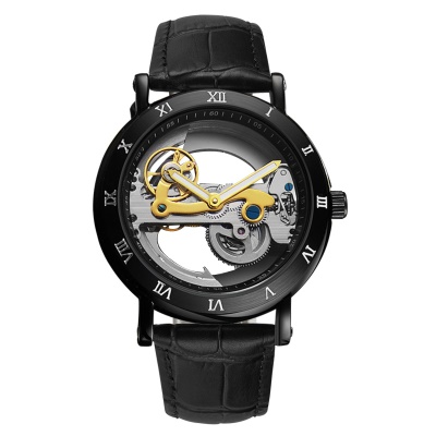 WLISTH Montres pour hommes découpé design aiguilles lumineuses mécaniques