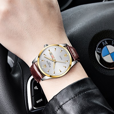 Montre à quartz pour hommes lumineuse et imperméable