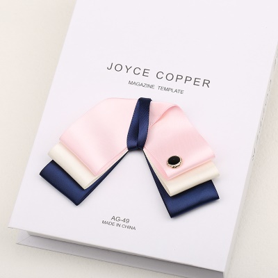 Femme noeud papillon/tête fleur socket élastique avec fil de polyester rose