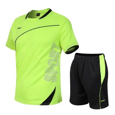 Ensemble de sport pour hommes shorts à manches courtes deux pièces