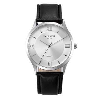 WLISTH hommes montre bracelet avec chiffres romains imperméable