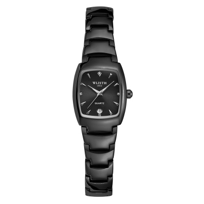 WLISTH Montre pour les hommes en acier avec fenêtre de calendrier lumineuse