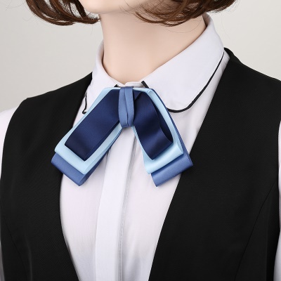 noeud papillon/tête fleur bleu socket de réglage avec perles