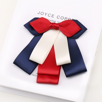 Nœud papillon/arc de soie de polyester décoratif avec des fleurs de tête pour femmes