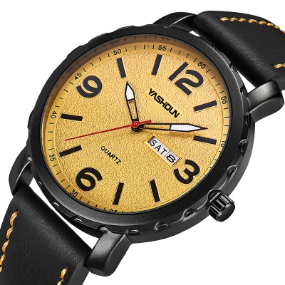 YASHIDUN montre double calendrier ceinture chiffres arabes