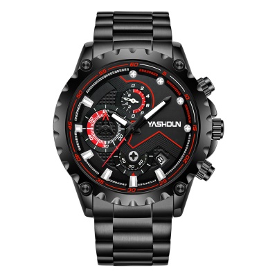 YASHIDUN montre calendrier lunette engrenage lumineux
