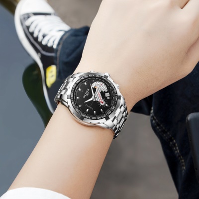 WLISTH montre calendrier affichage lumineux affichage 60 secondes petite seconde disque