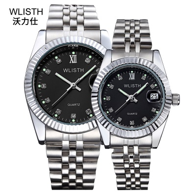 Montre à quartz exquise imperméable à la lumière