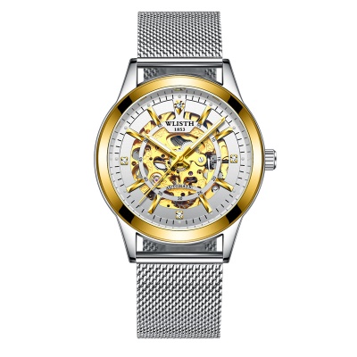 WLISTH montres pour hommes entièrement automatique mécanique imperméable à l'eau