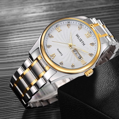 WLISTH montres pour hommes double pression Butterfly Butterfly calendrier semaine lumineuse