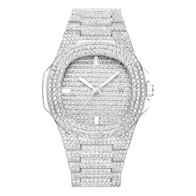 WLISTH montres plein diamant conception étanche calendrier fenêtre