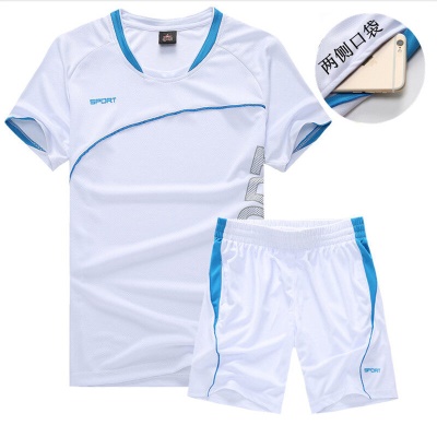 Ensemble de sport pour hommes shorts à manches courtes deux pièces