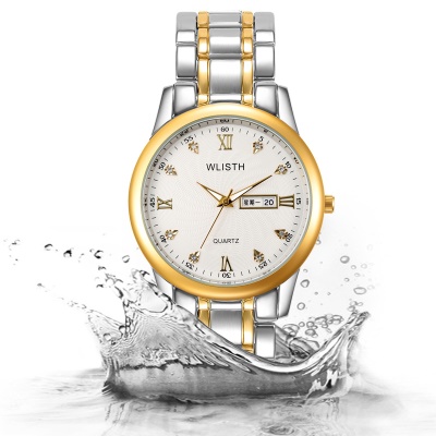 WLISTH Montres hommes Dimanche Calendrier Chiffres Romains Alliage