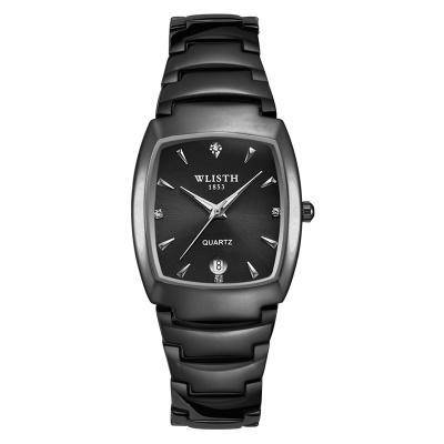 WLISTH Montre pour les hommes en acier avec fenêtre de calendrier lumineuse