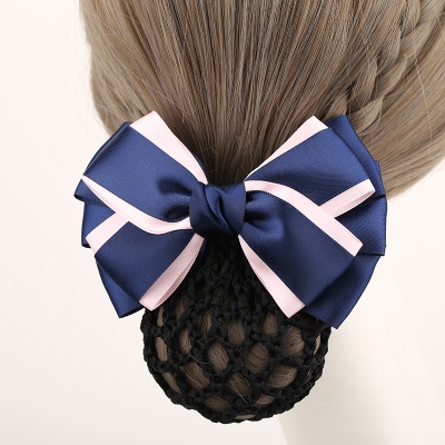 Femme noeud papillon/tête fleur socket élastique avec fil de polyester rose