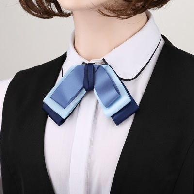 noeud papillon/tête fleur bleu socket de réglage avec perles