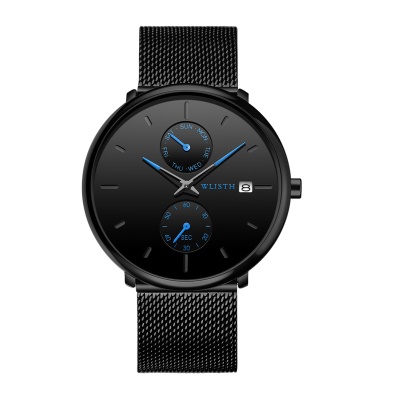 Montre à quartz pour étudiants imperméable et mince