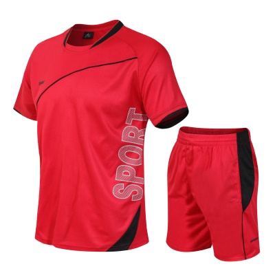 Ensemble de sport pour hommes shorts à manches courtes deux pièces