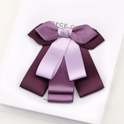 Nœud papillon/arc de soie de polyester décoratif avec des fleurs de tête pour femmes